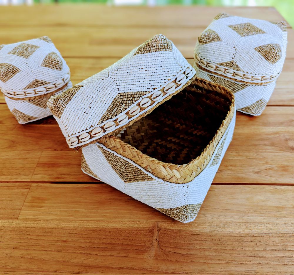 Rangements pour salle de bain - Boites à bijoux (Bali) BOS11 - Set de 3 - BALINAISA