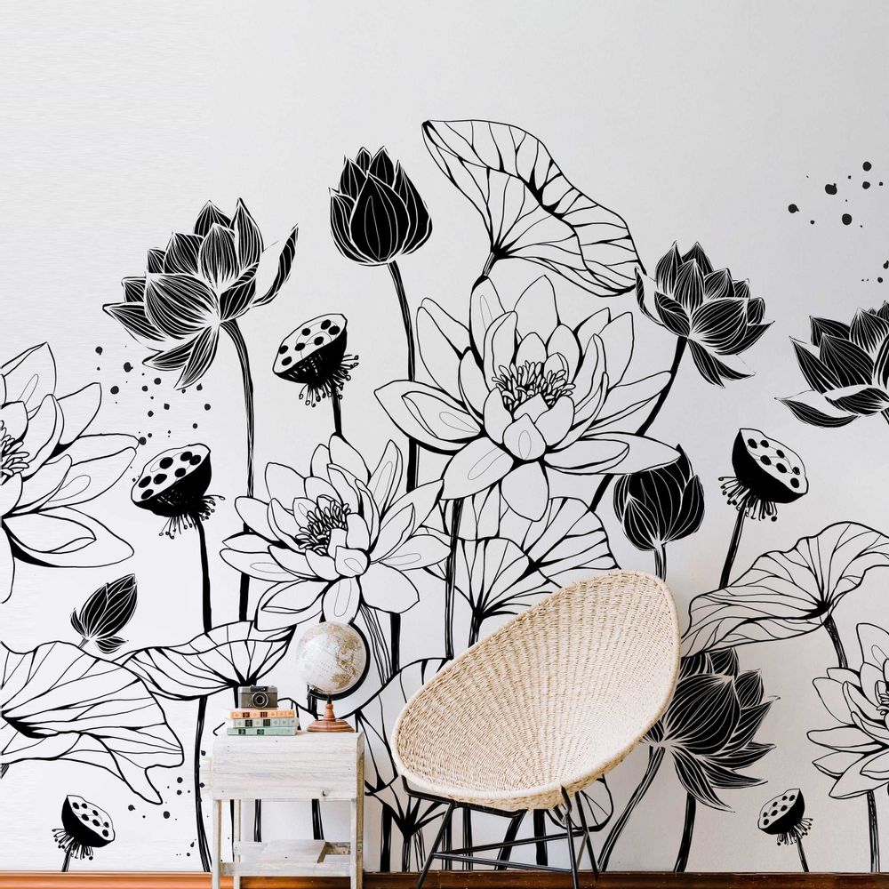 Other wall decoration - Nympheas Panoramic Wallpaper - ACTE-DECO
