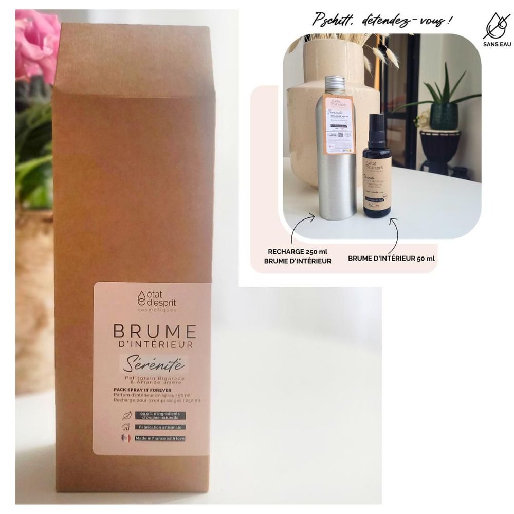 Gifts - Home Fragrance and Refill Gift Pack - Petitgrain Bigarade and Bitter Almond - ÉTAT D'ESPRIT