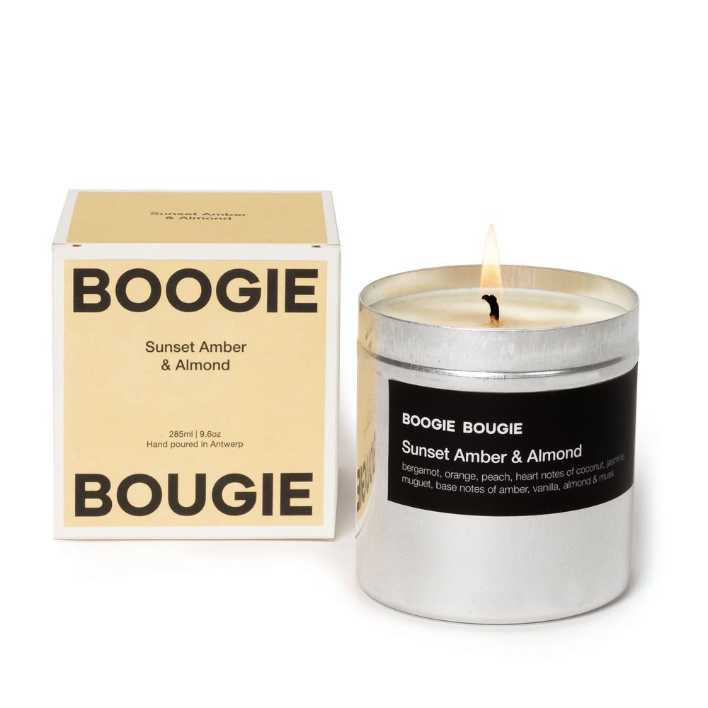 Bougies - SUNSET AMBER & ALMOND I Bougie parfumée, 285 grs - BOOGIE BOUGIE