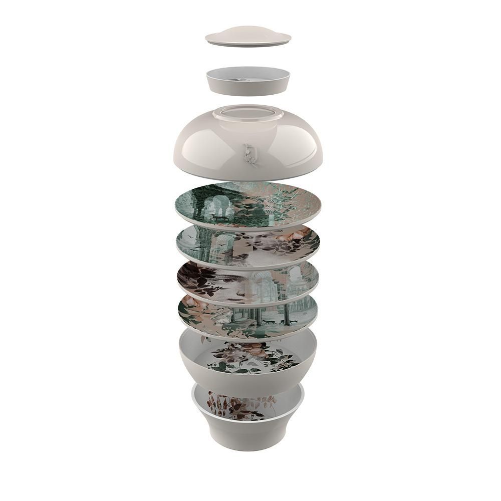 Platter and bowls - YUAN ALHAMBRA - stackable dishes - IBRIDE