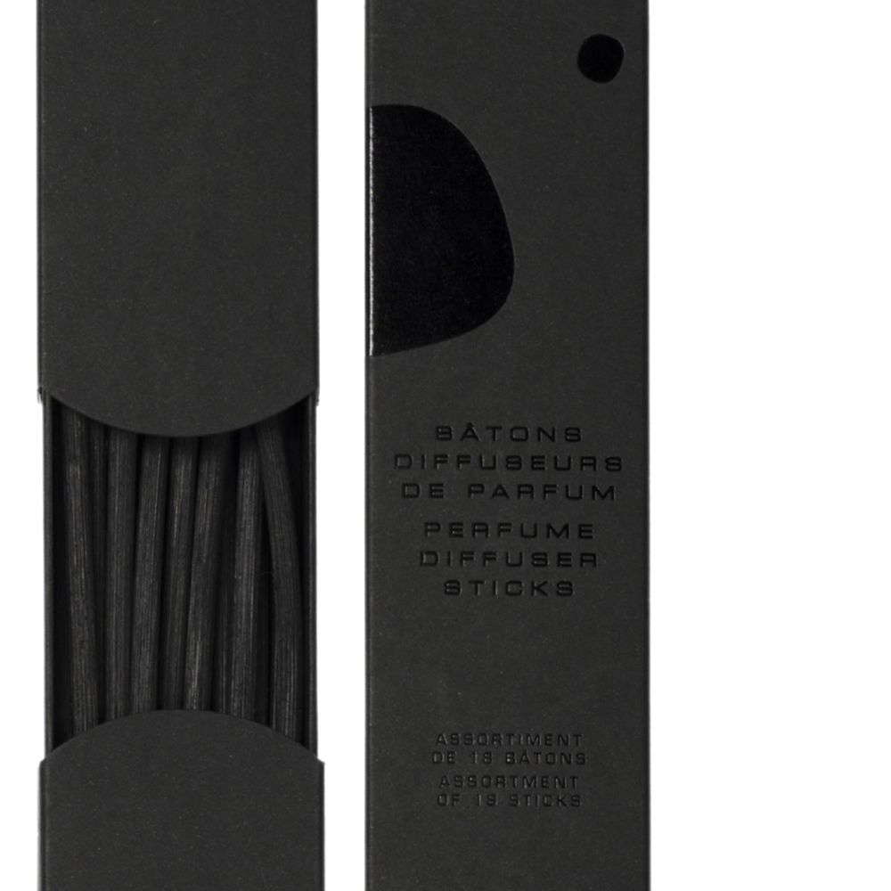 Scent diffusers - BLACK PERFUME STICKS Box of 18 sticks - MURIEL UGHETTO