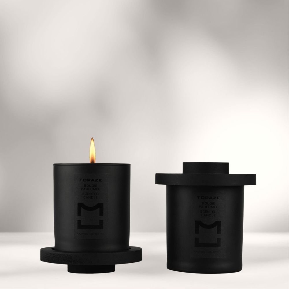 Candles - TOPAZE Scented Candle 140 g - MURIEL UGHETTO