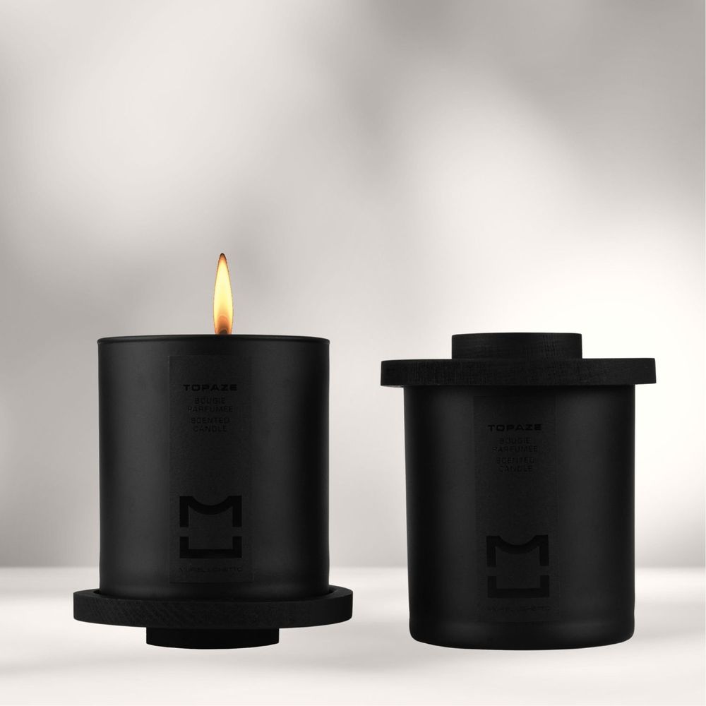 Candles - TOPAZE Scented Candle 280 g - MURIEL UGHETTO