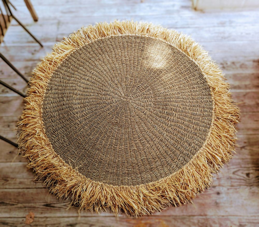 Contemporary carpets - Seagrass and Raffia Rug (Bali) - TSRP-200 - BALINAISA