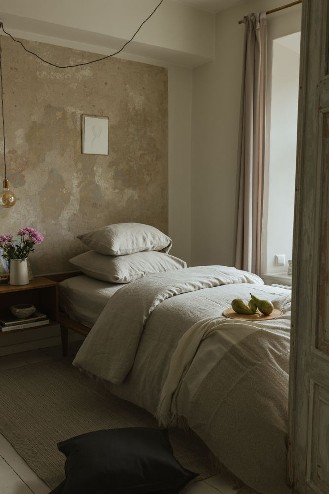 Comforters and pillows - Natural Melange Linen Duvet Cover - LINEN SPELLS