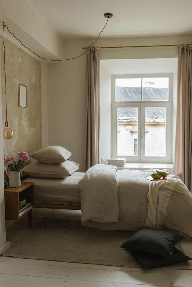 Comforters and pillows - Natural Melange Linen Duvet Cover - LINEN SPELLS