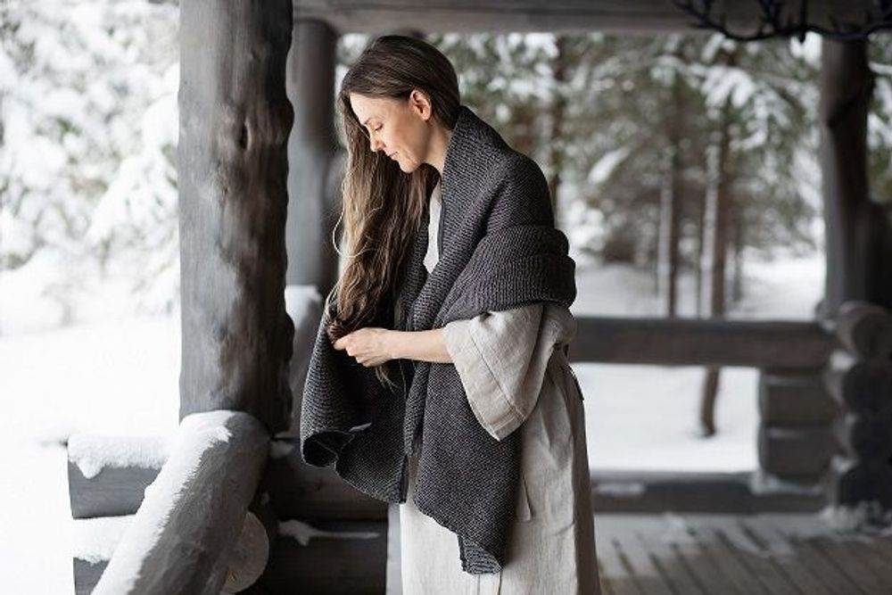 Serviettes de bain - Serviettes et peignoirs en lin tissés en Finlande - LAPUAN KANKURIT OY FINLAND