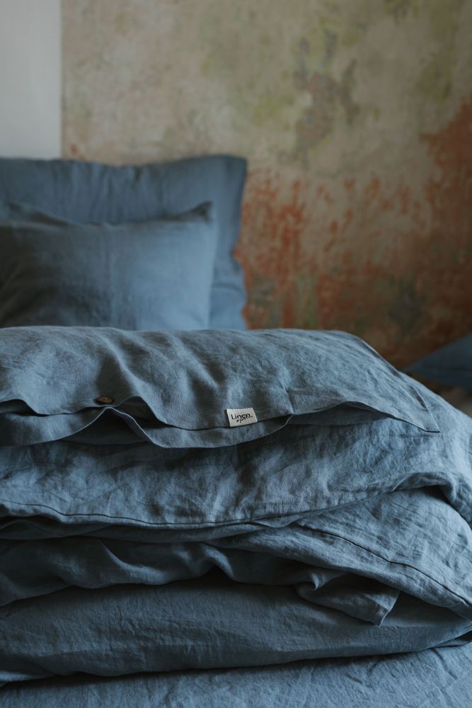 Comforters and pillows - Dark Grey Linen Duvet Cover - LINEN SPELLS