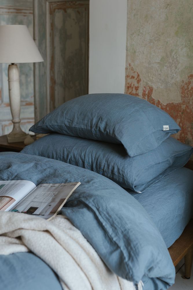 Comforters and pillows - Dark Grey Linen Duvet Cover - LINEN SPELLS