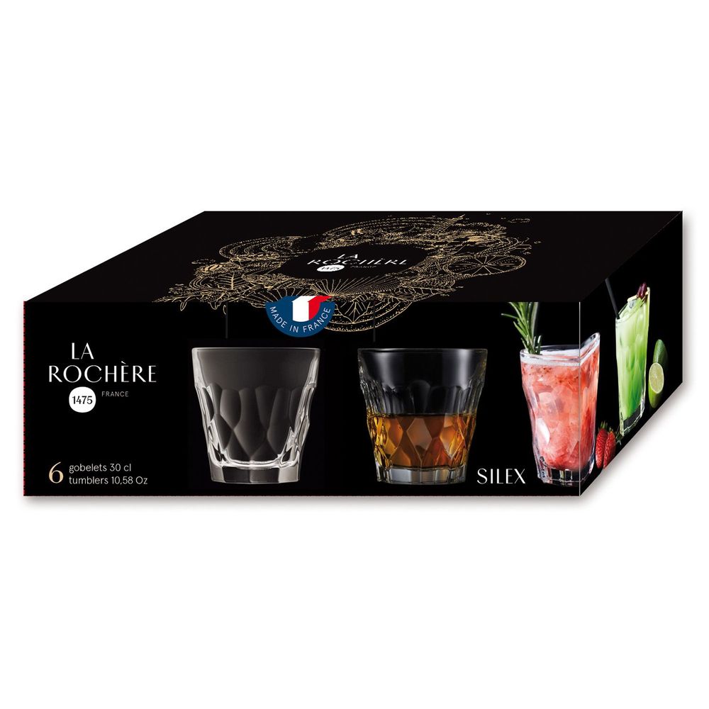 Glass - Set of 6 cups - LA ROCHÈRE