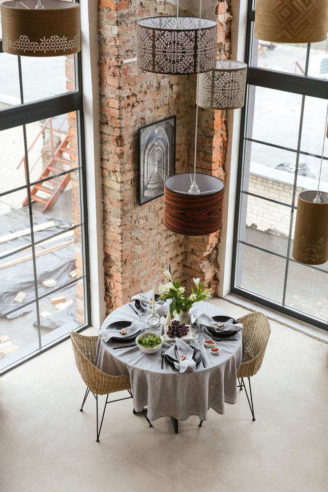 Table linen - Light Grey Linen Tablecloth - LINEN SPELLS