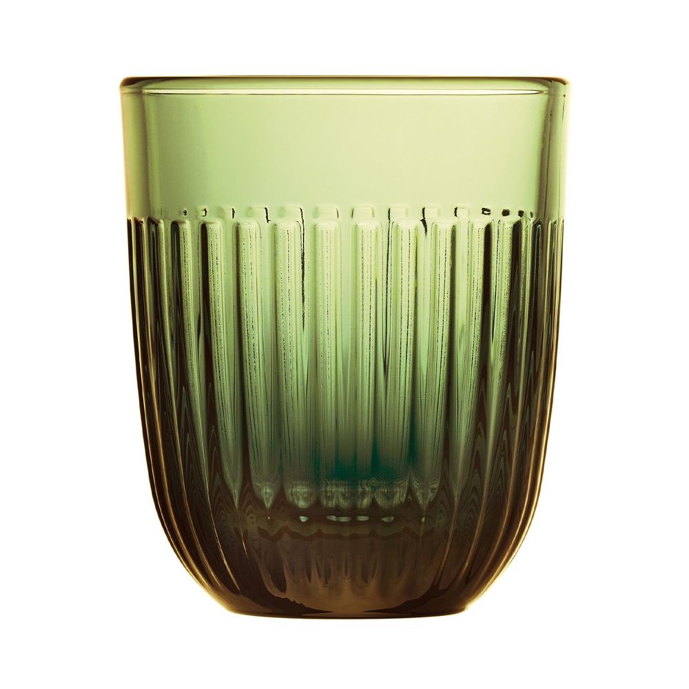 Glass - OUESSANT olive green cup set of 6 - LA ROCHÈRE