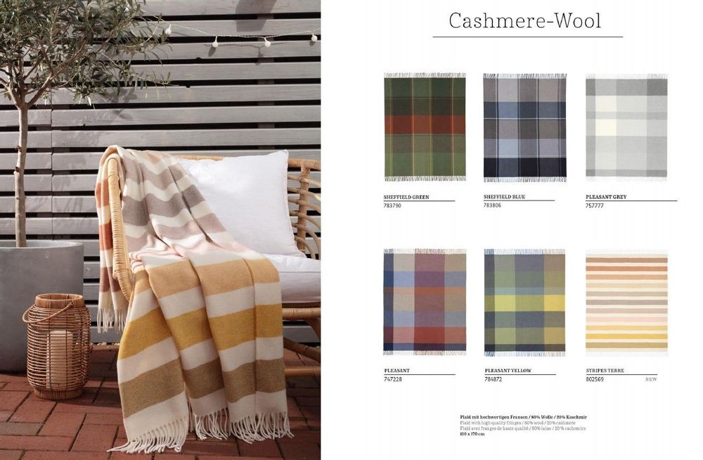 Throw blankets - Cashmere Jacquard Throws - BIEDERLACK