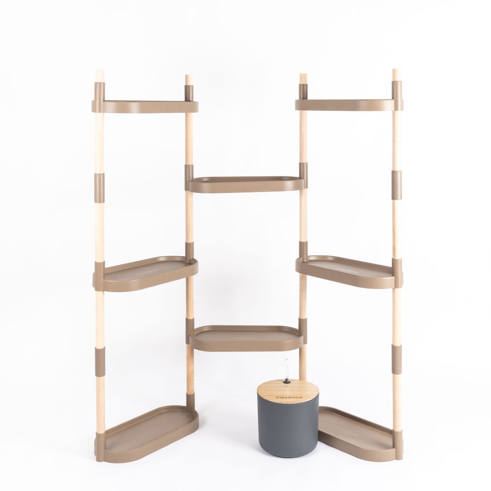 Shelves - CitySens Self-watering 8-tray plant shelves - CITYSENS