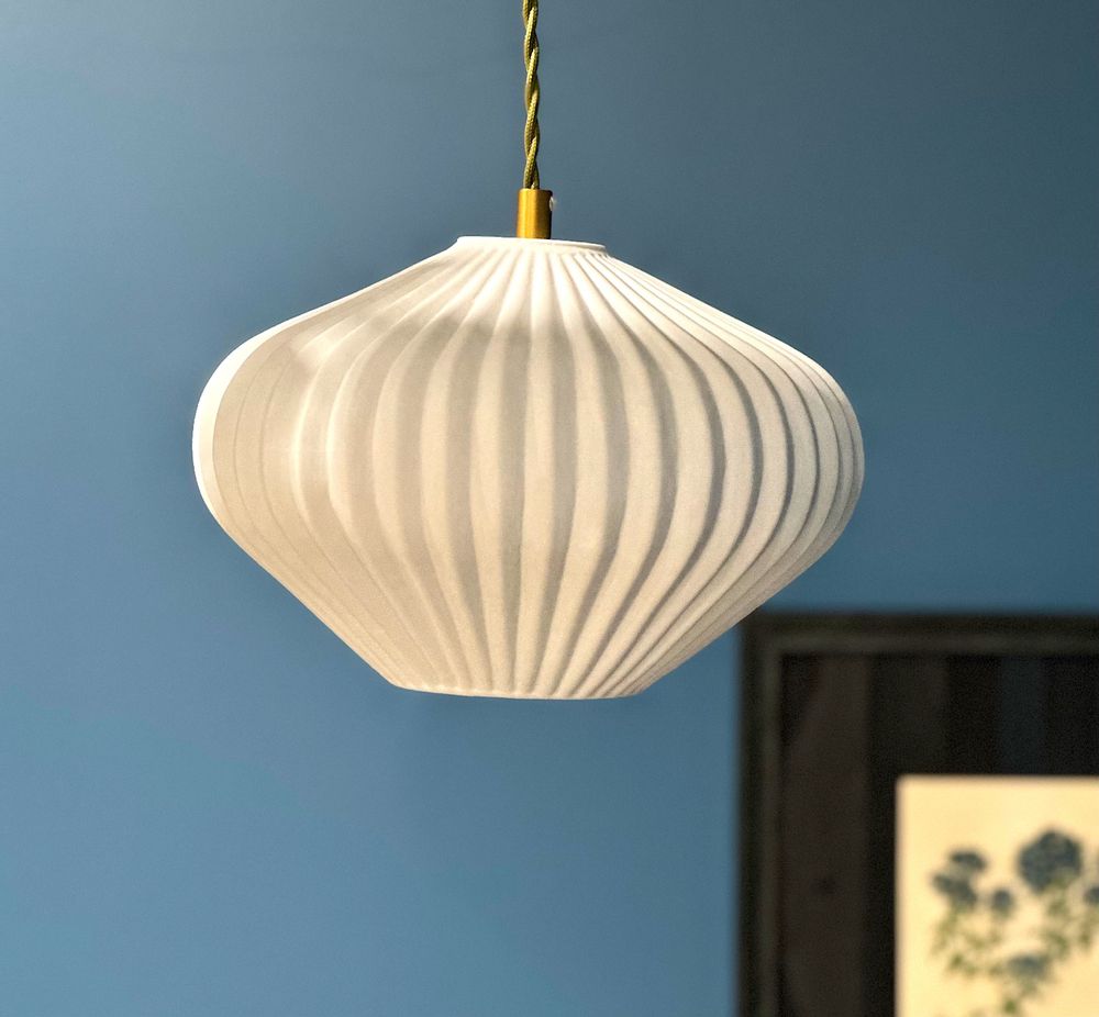 Suspensions - Luminaire BERENICE en porcelaine de Limoges - REMINISCENCE HOME