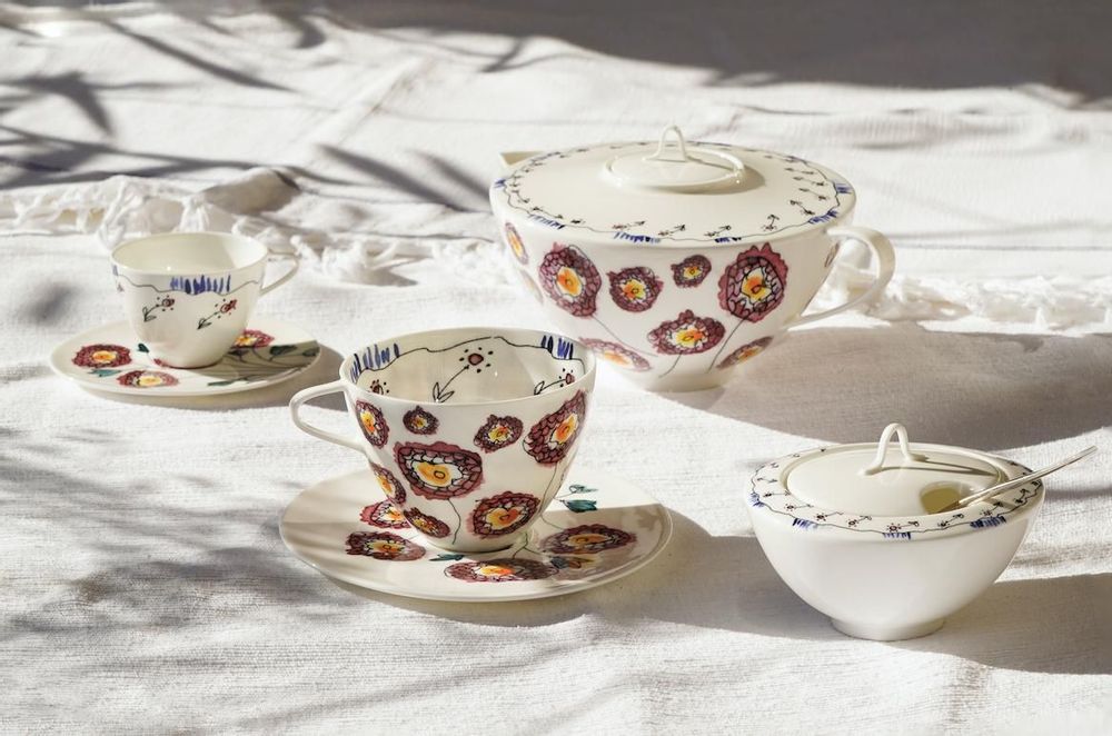 Formal plates - Midnight Flowers by Marni - SERAX & VALERIE_OBJECTS