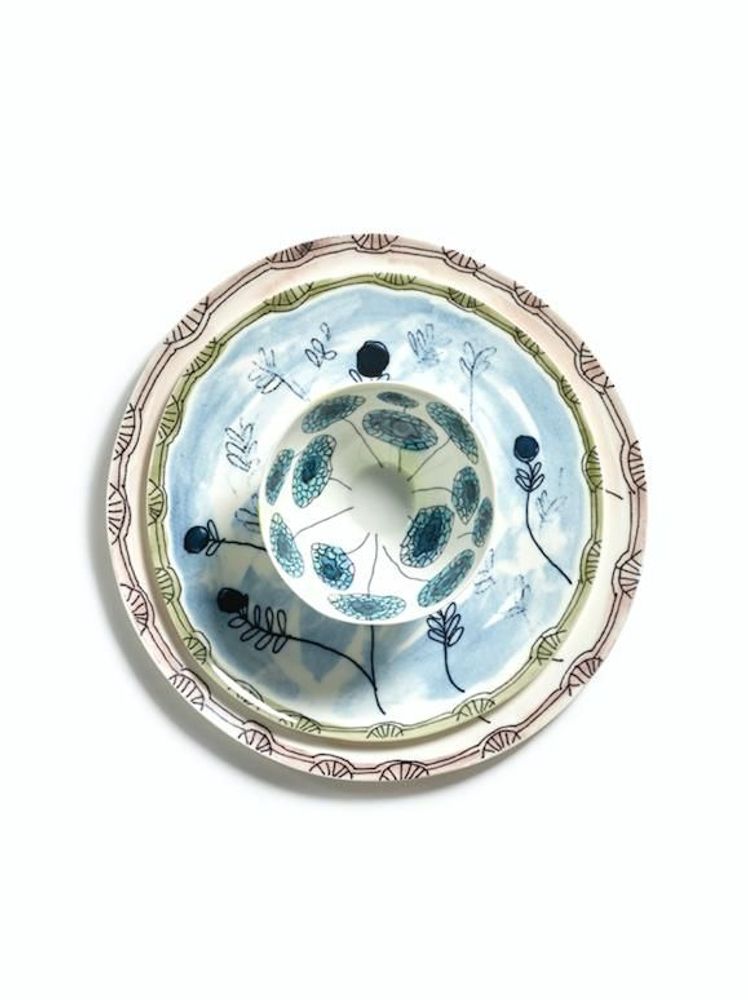 Formal plates - Midnight Flowers by Marni - SERAX & VALERIE_OBJECTS