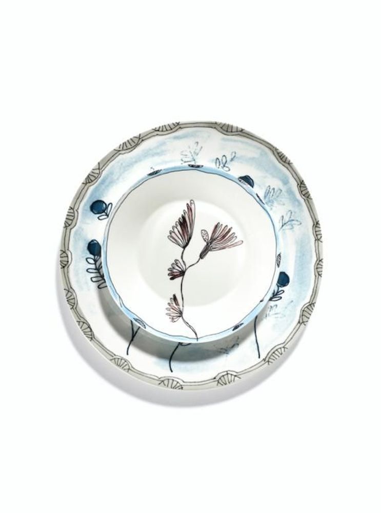 Formal plates - Midnight Flowers by Marni - SERAX & VALERIE_OBJECTS