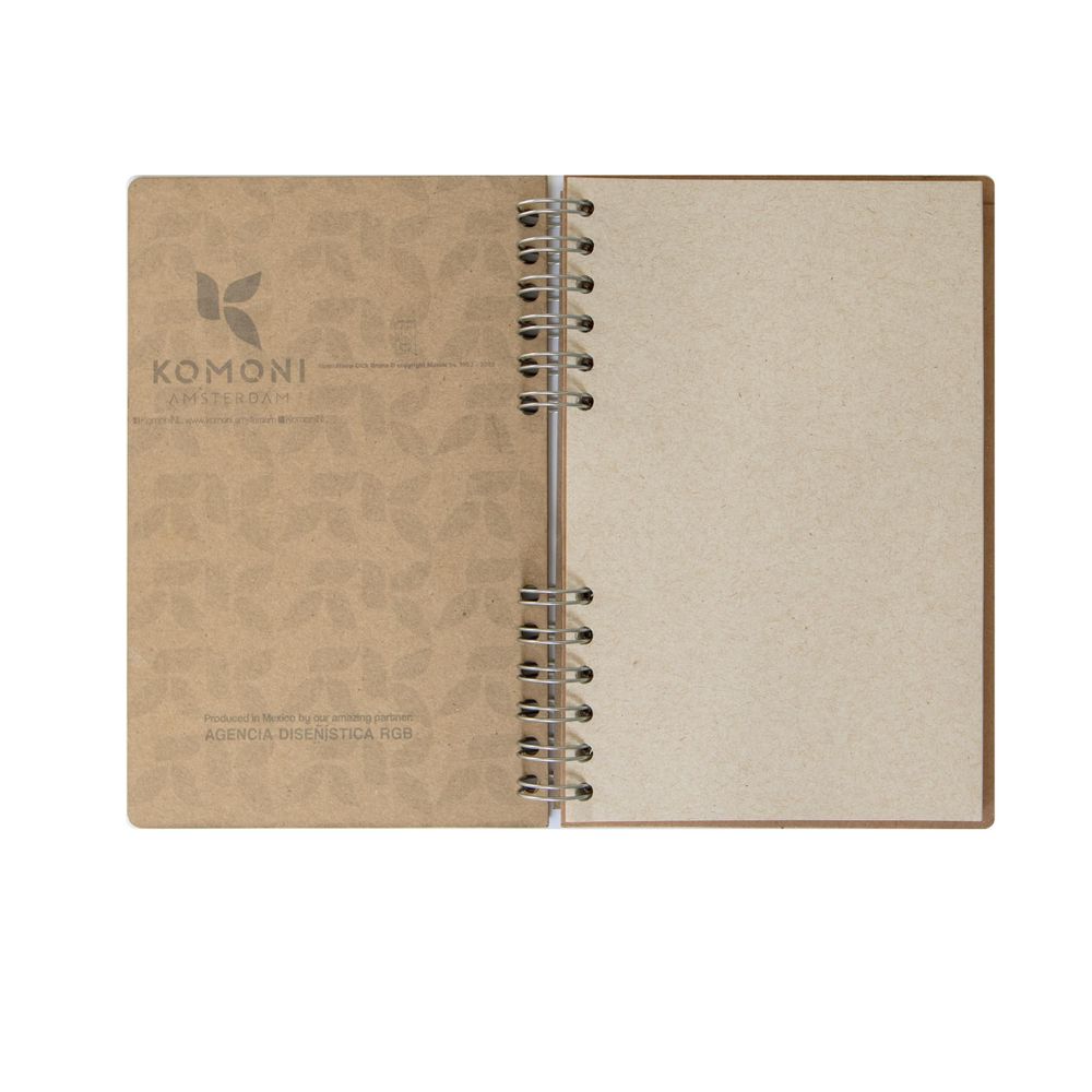 Stationery - Sustainable wooden notebook - recycled paper - Horizon - KOMONI AMSTERDAM