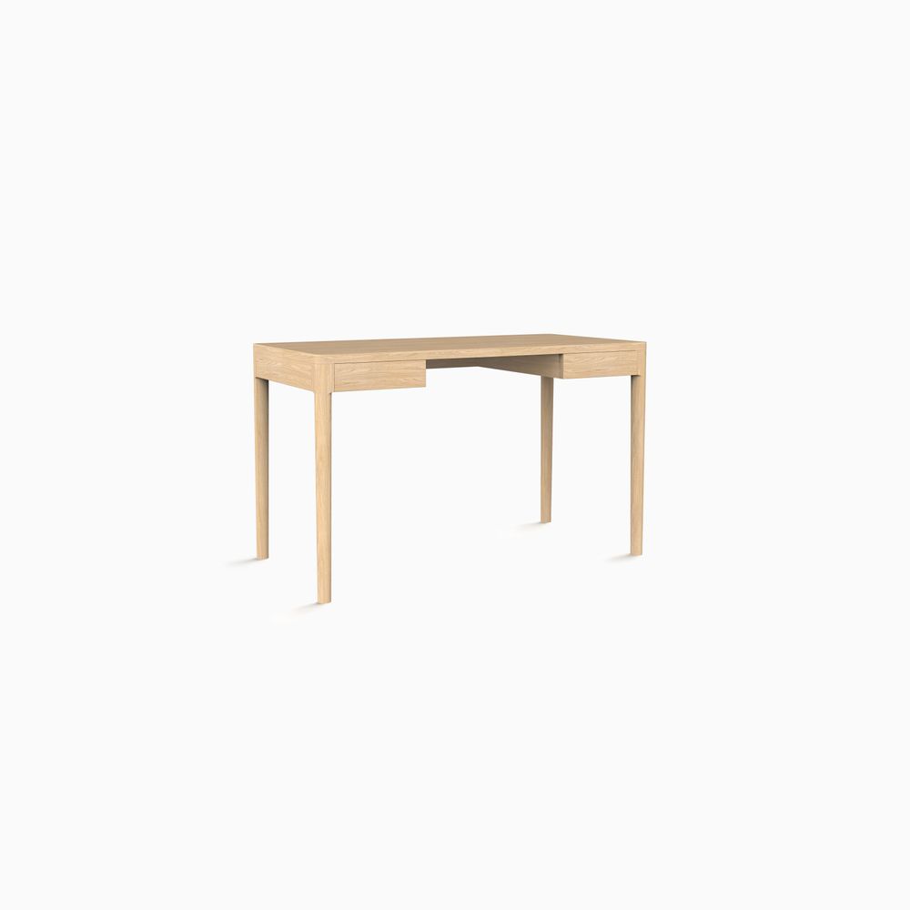 Desks - The Minimalist Modern Front Desk in Oak 120cm x 60cm oak - MOR