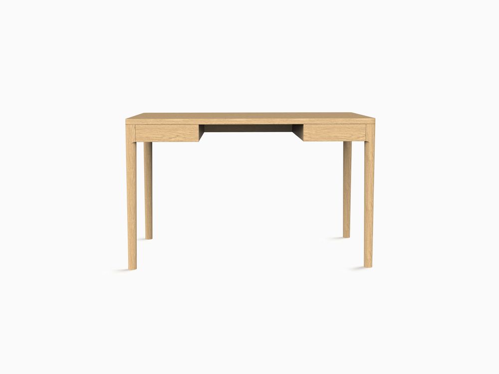 Desks - The Minimalist Modern Front Desk in Oak 120cm x 60cm oak - MOR