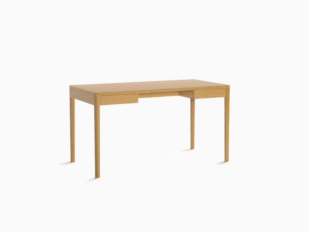 Desks - Minimalist Modern Front Desk in Oak140cm x 70cm - MOR