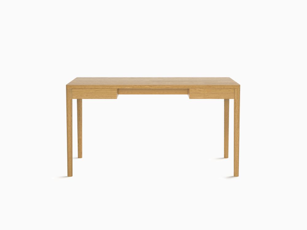 Desks - Minimalist Modern Front Desk in Oak140cm x 70cm - MOR