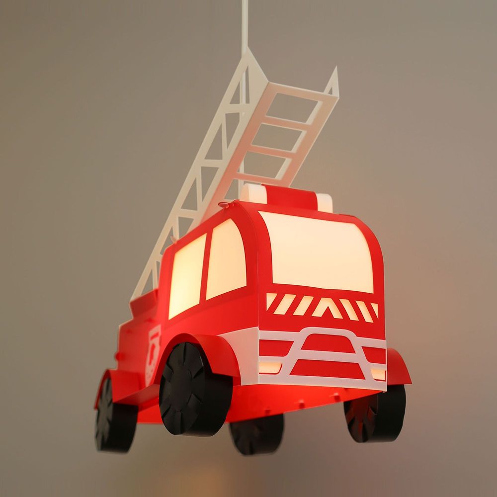 Luminaires pour enfant - Lampe Suspension Enfant-CAMION DE POMPIERS - R&M COUDERT