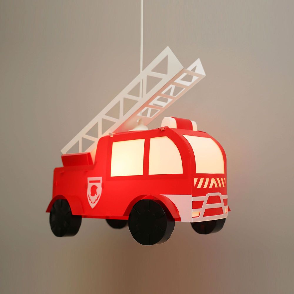 Luminaires pour enfant - Lampe Suspension Enfant-CAMION DE POMPIERS - R&M COUDERT