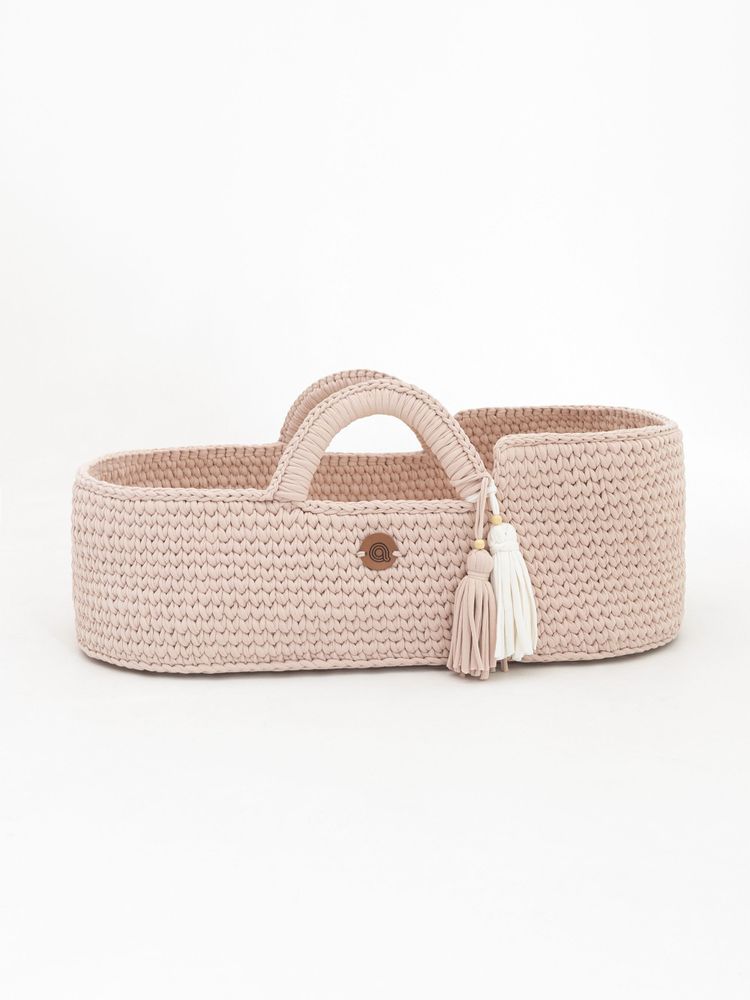 Baby furniture - XL Baby Moses baskets with straight hood and rocking stand - ANZY HOME