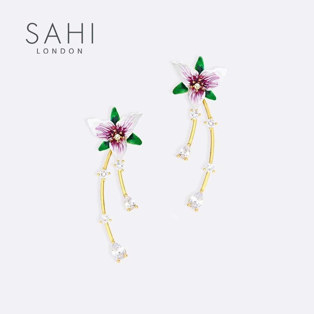 Cadeaux - BOUCLES D'OREILLES PENDANTES SAHI ENCHANTING GARDEN - SAHI LONDON