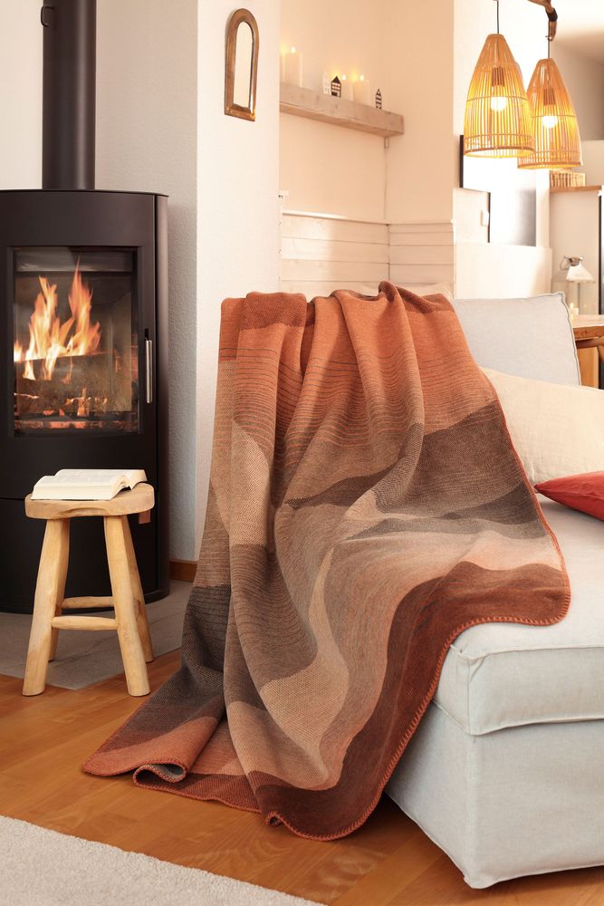 Throw blankets - Circular Bronze - BIEDERLACK
