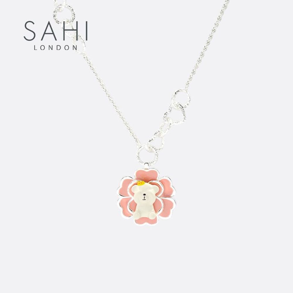 Bijoux - COLLIER À BRELOQUES AVEC PENDENTIF EN FORME D'OURS CAMÉLIA SAHI - SAHI LONDON
