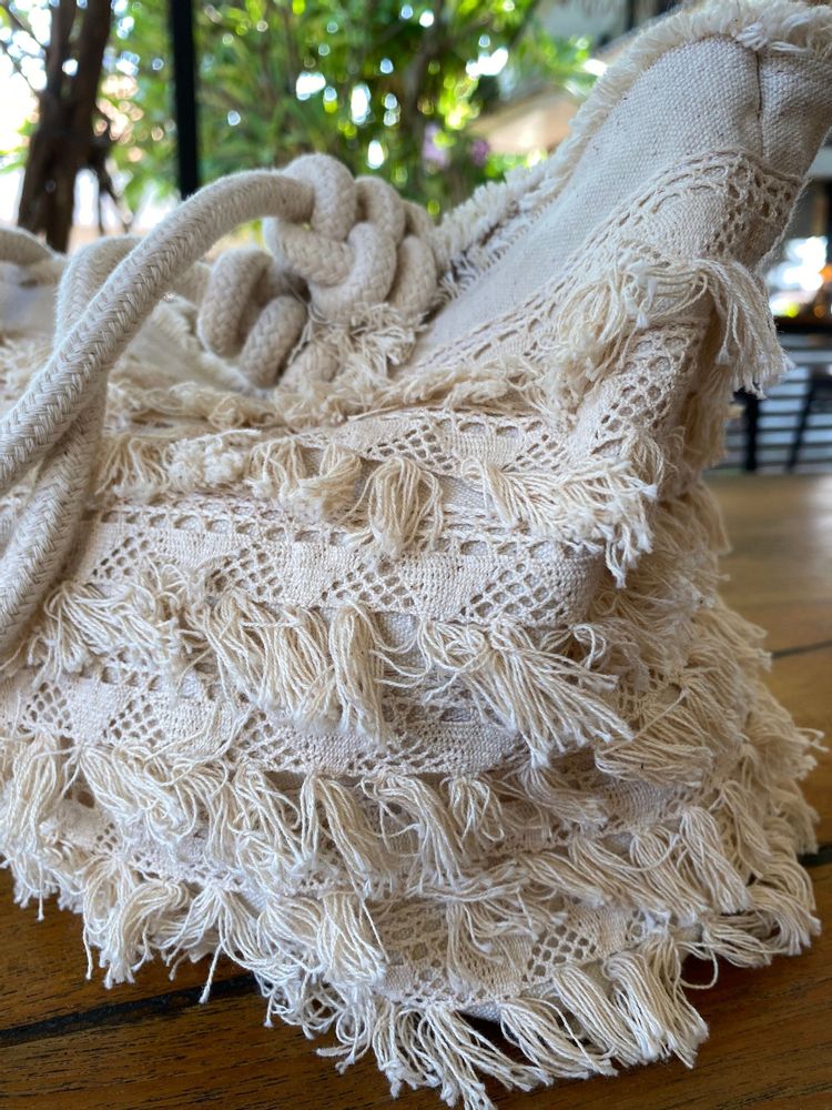 Sacs et cabas - Laguna Beach Totebag Boho Fringes Beach Bag - MY BALI LIVING