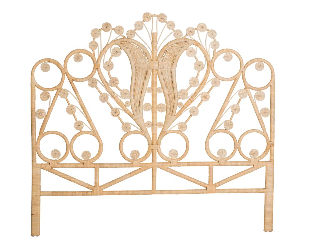 Beds - MAHARAJA rattan headboard - KOK MAISON