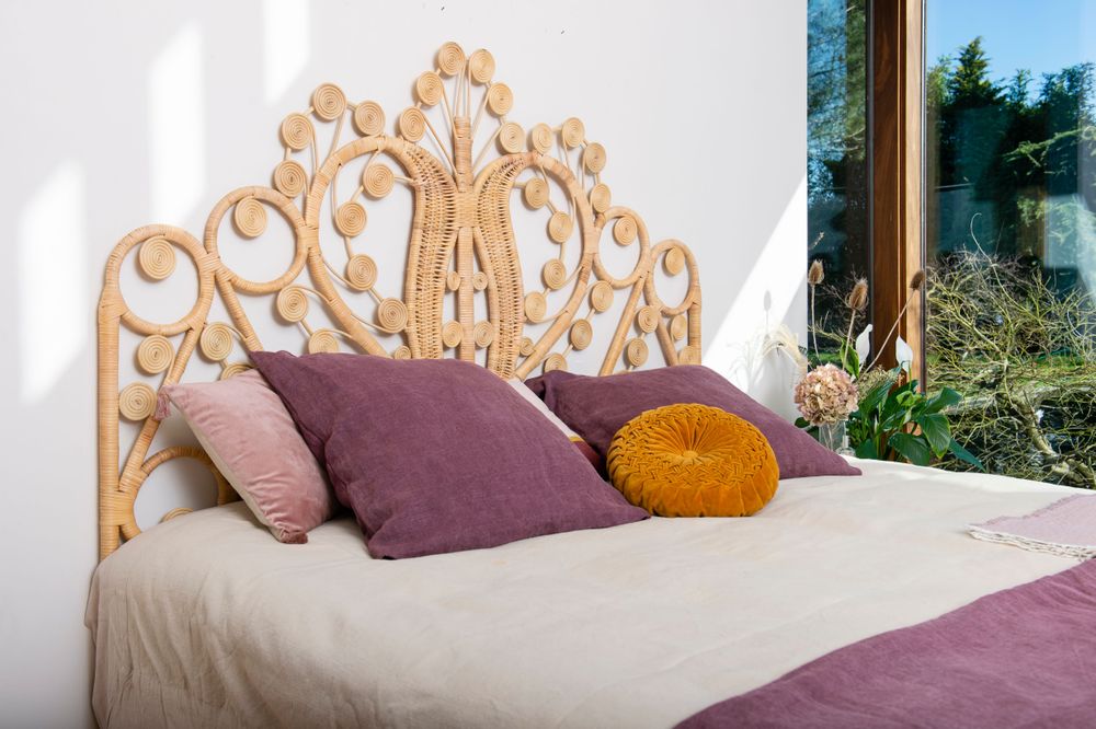 Beds - MAHARAJA rattan headboard - KOK MAISON