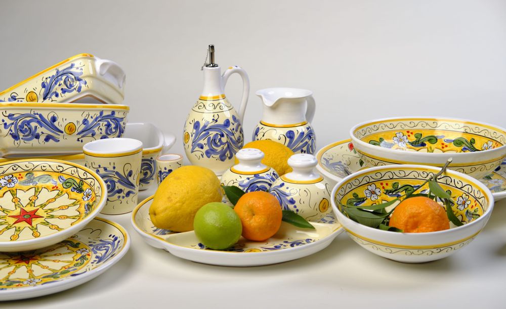 Other wall decoration - HAND-DECORATED MAJOLICA TABLEWARE\" SICILIA\” - TABLE ART AND DECO - MAISON GALA