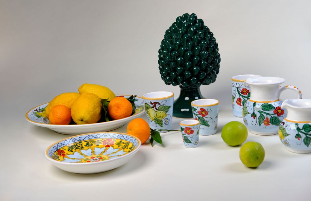 Other wall decoration - HAND-DECORATED MAJOLICA TABLEWARE\" SICILIA\” - TABLE ART AND DECO - MAISON GALA