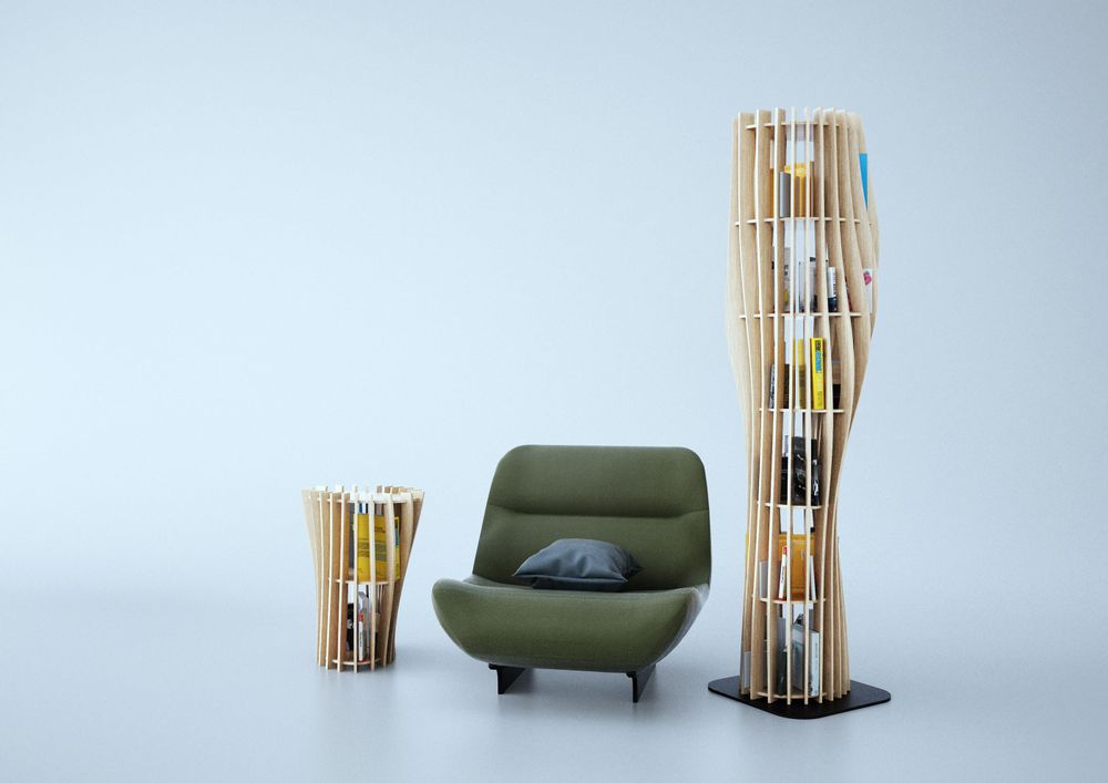 Bookshelves - Bookcase ROUAH 200 - Alexandre BOUCHER design for PIKO Edition. - PIKO EDITION.