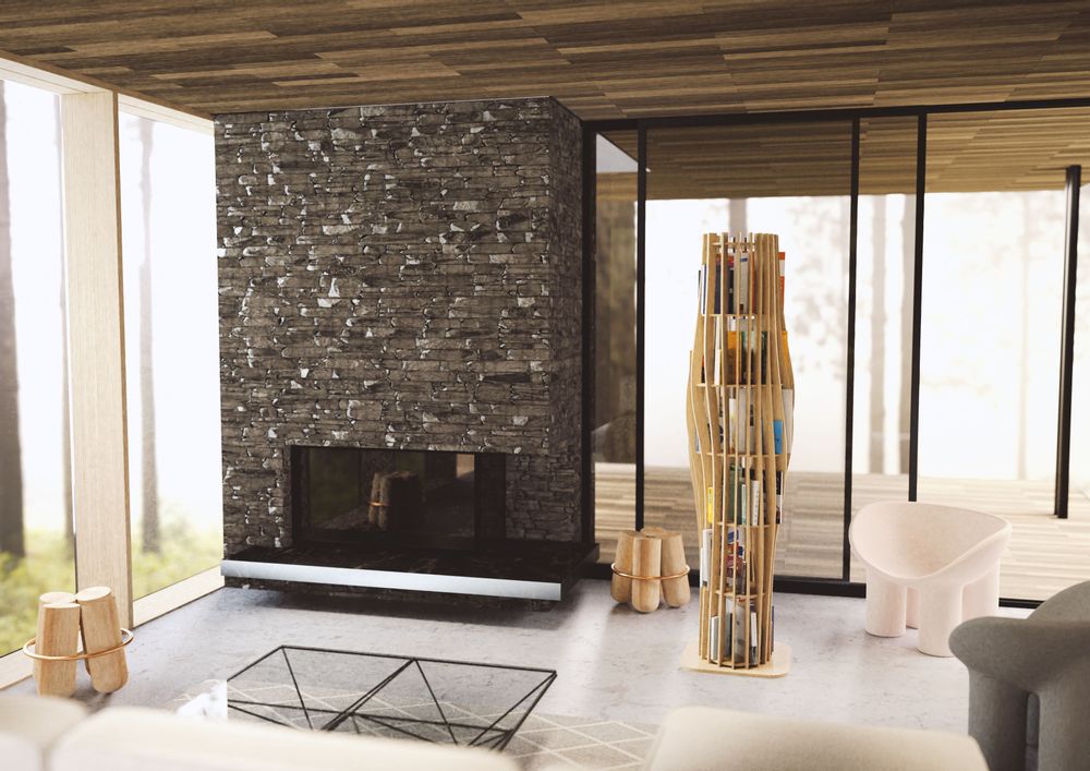 Bookshelves - Bookcase ROUAH 200 - Alexandre BOUCHER design for PIKO Edition. - PIKO EDITION.