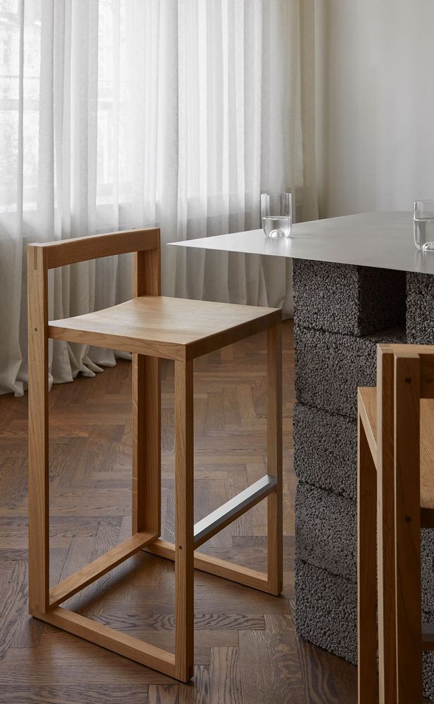 Chairs - Outline Bar Chair - KRISTINA DAM STUDIO