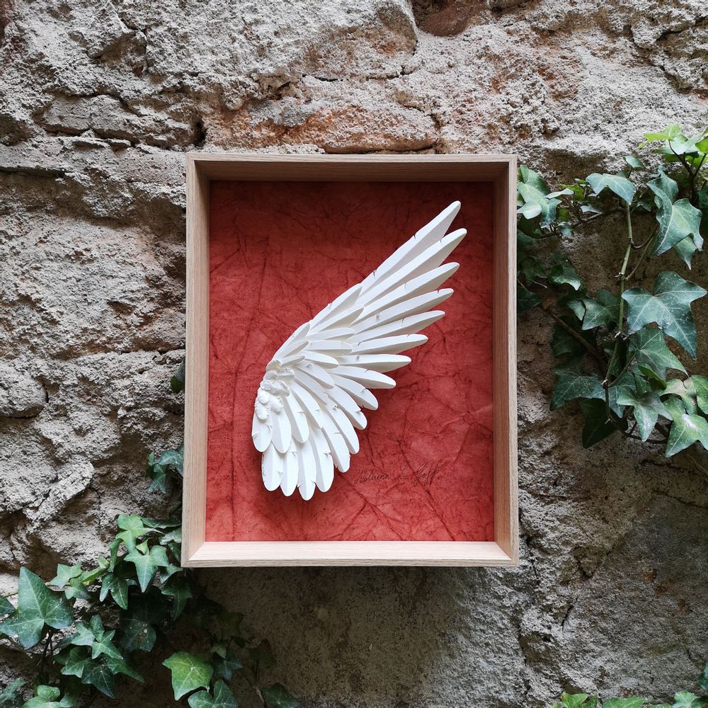 Objets de décoration - Bruissement, ailes en papier, encadrées - NOLVENN LE GOFF