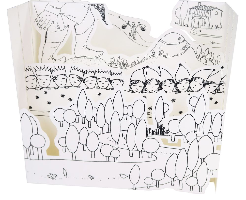 Customizable objects - Customizable card - DIY - Petit Poucet - COLORIAGES POPUP