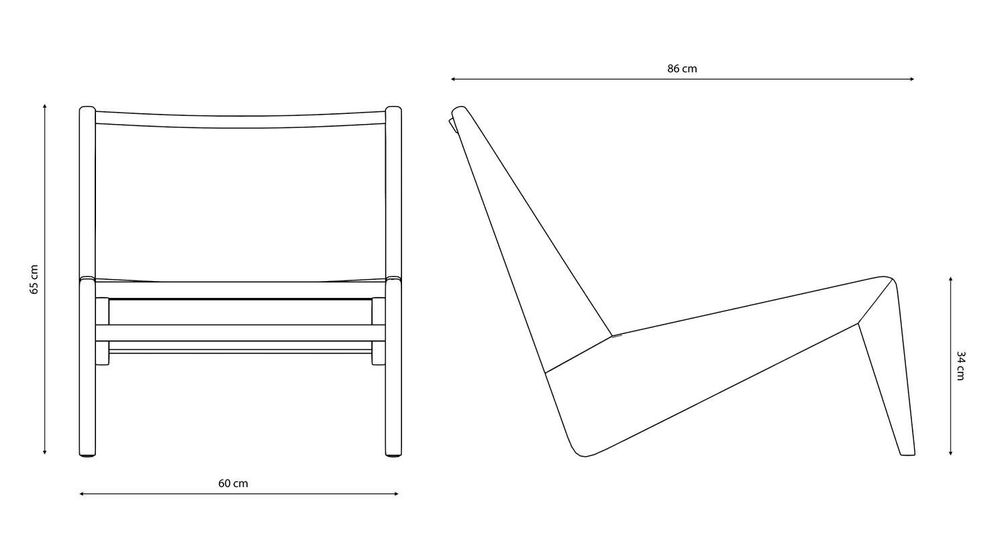 Lounge chairs for hospitalities & contracts - Kangaroo Chair - Dark Brown - DETJER®