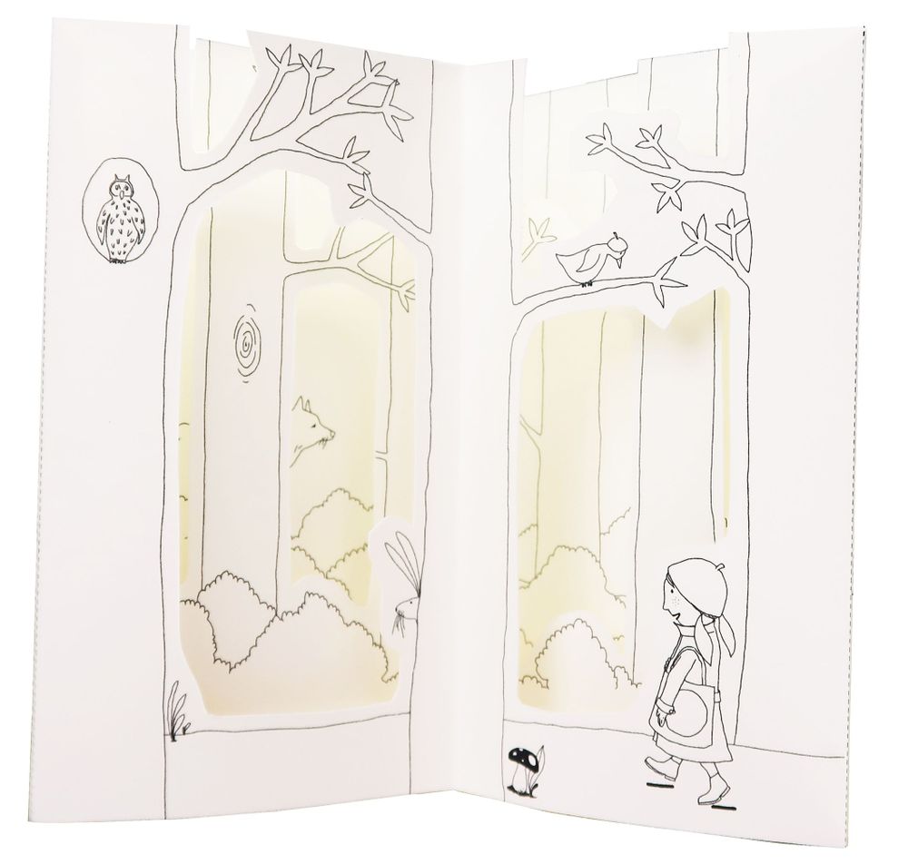 Gifts - Customizable cards - DIY - WOLF - COLORIAGES POPUP