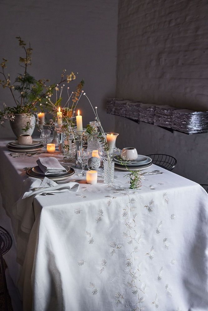 Table linen - Ramage Argent - Tablecloth - ALEXANDRE TURPAULT