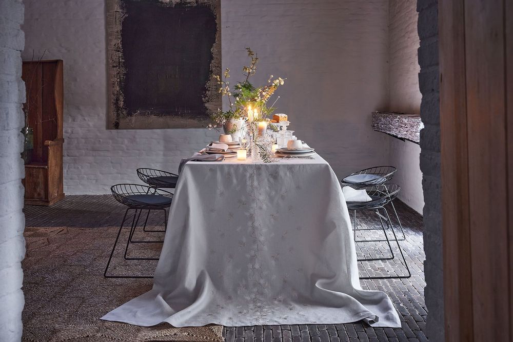 Table linen - Ramage Argent - Tablecloth - ALEXANDRE TURPAULT