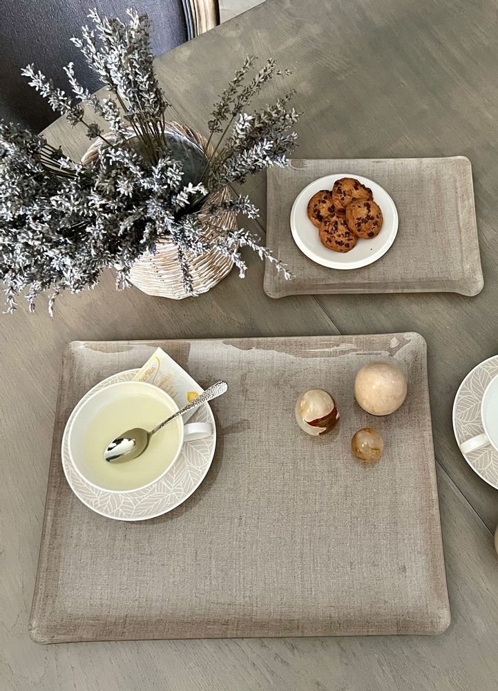 Platter and bowls - Acrylic Serving Tray - LIN Collection - PLATEX