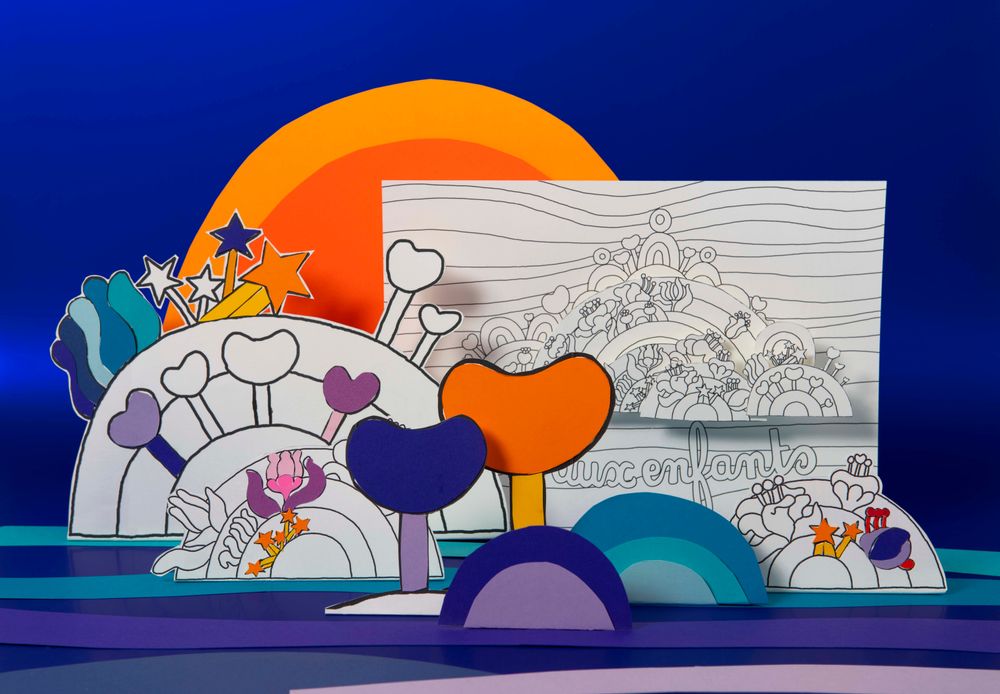 Gifts - Customizable map - DIY - Children's Island - COLORIAGES POPUP